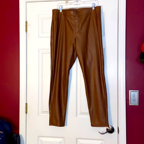 J Jill Vegan Leather Pants Size Large - Picture 1 of 7